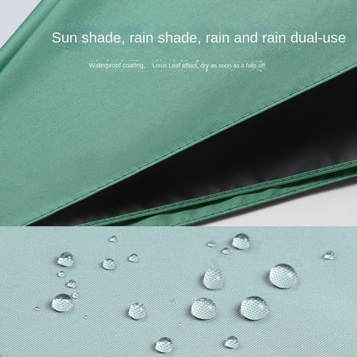 Compact Dual-Use Sunshade Rain Umbrella