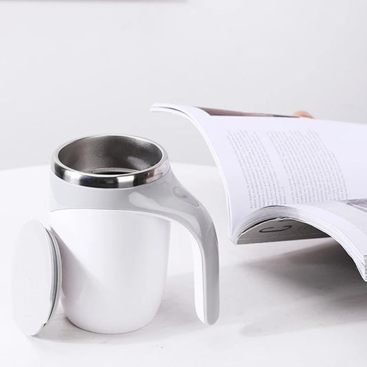 Whirl & Go: Rechargeable Stirring Coffee Cup