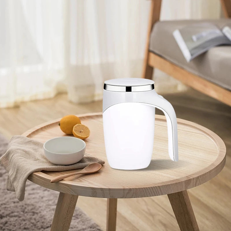 Whirl & Go: Rechargeable Stirring Coffee Cup