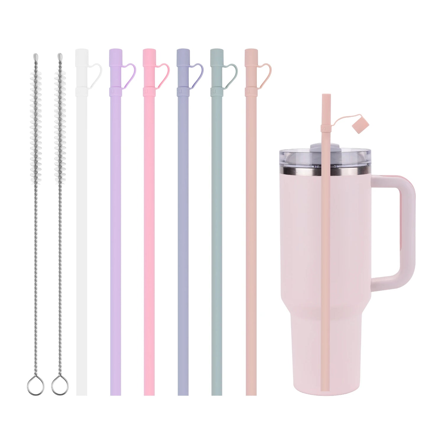 Sip 'n Smile: 6-Piece Straw Set for Stanley