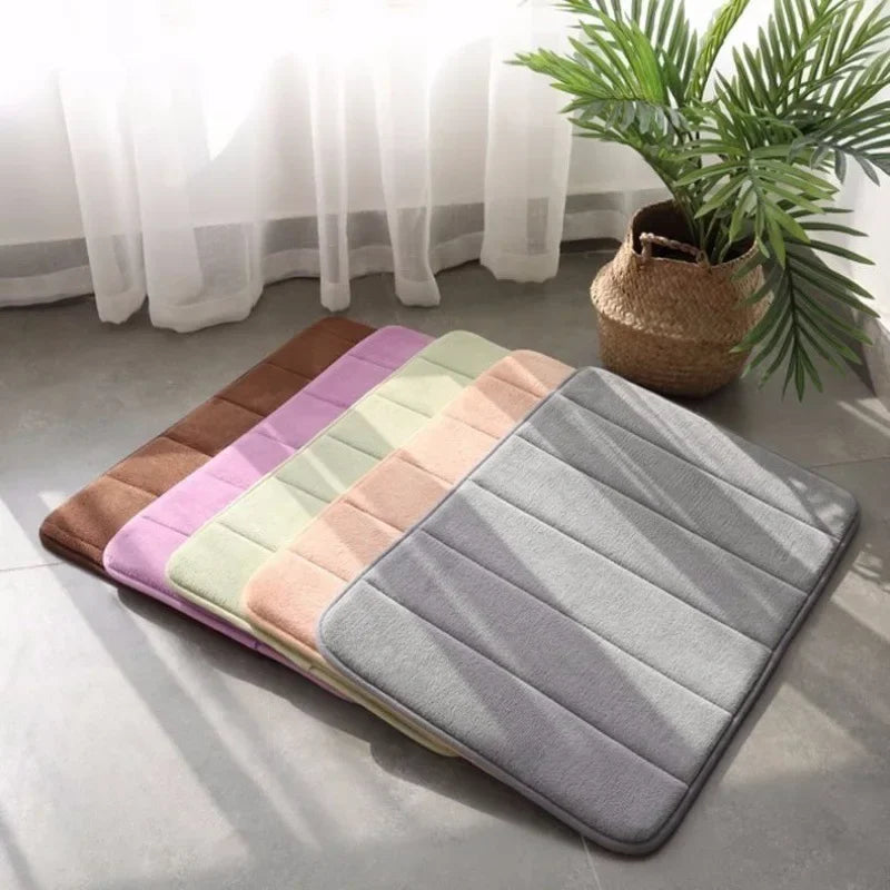 SnuggleStep: Absorbent Memory Foam Bath Mat