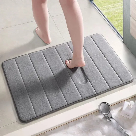 SnuggleStep: Absorbent Memory Foam Bath Mat