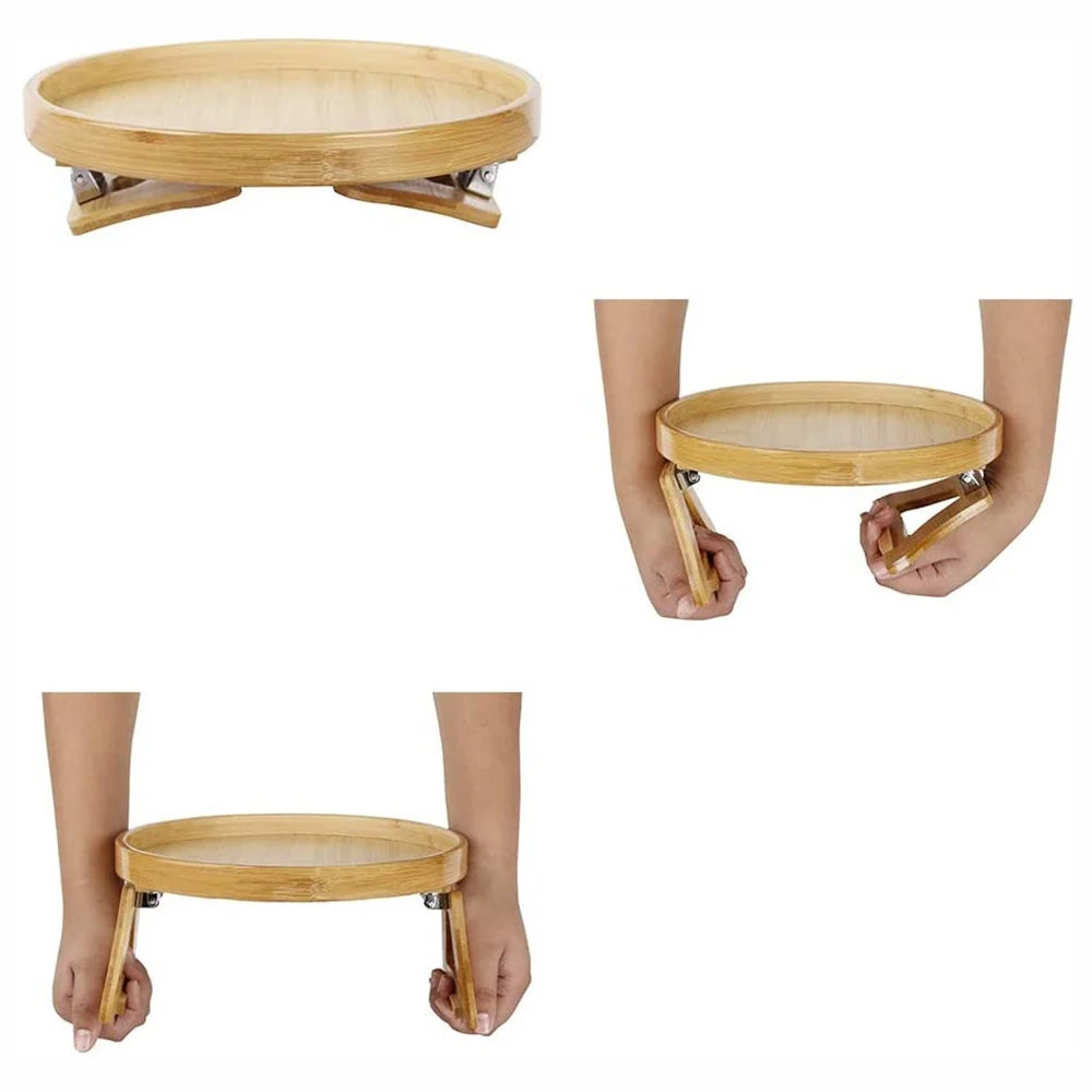 Bamboo Buddy: Clip-On Sofa Tray